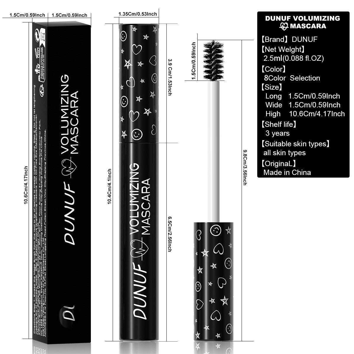 Colorful Waterproof Mascara Volumizing Lengthening Curl Lift Makeup for Women