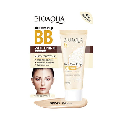 Rice Extract BB Cream 40g - Flawless Cover, Brightening & Tone Correcting