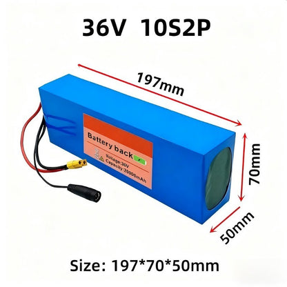 36V 20Ah 10S2P Li-ion Battery with Enclosure Protection for E-Scooter E-Bike