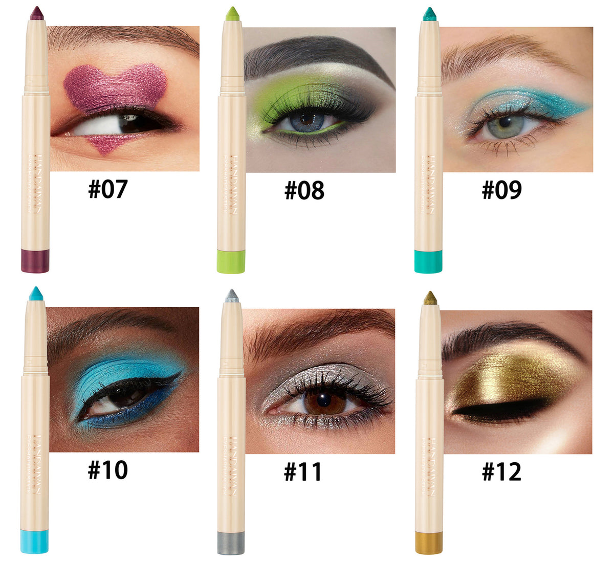 2-in-1 Eyeliner Eye Shadow Stick Quick Dry Velvet Matte Waterproof Long Lasting