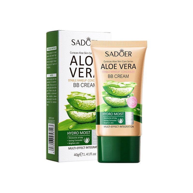 Aloe Vera BB Cream Tinted Moisturizer - Long Lasting Color Correcting Makeup