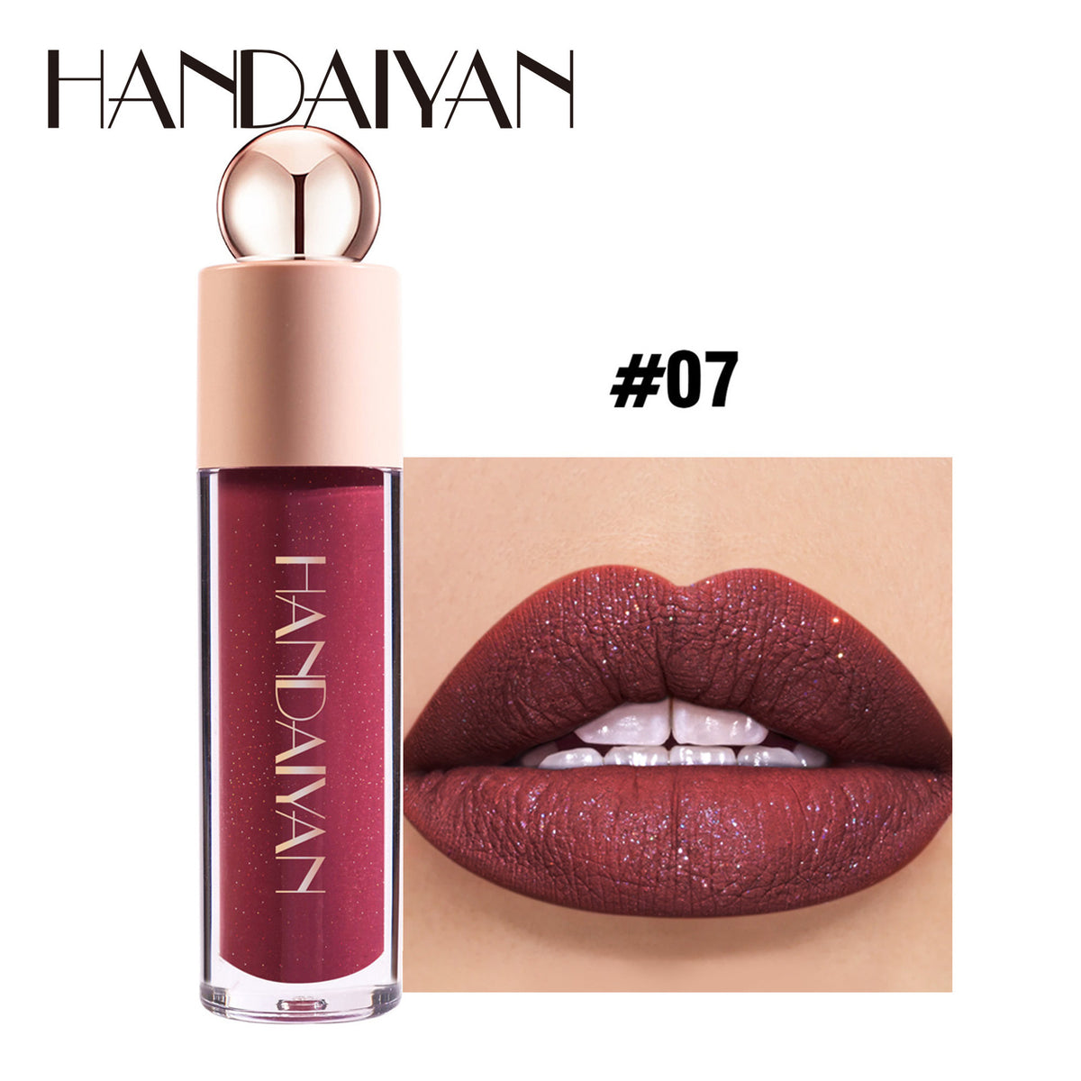 8-Color Shimmer Lip Gloss - Velvet Matte & Glossy, Moisturizing Liquid Lipstick