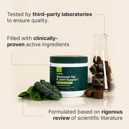Dog Hip & Joint Supplement with Glucosamine, Omega 3 & Green Lipped Mussel
