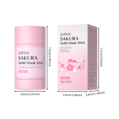 Cherry Blossom Solid Facial Mask Stick Skin Masks Mud Mask 45g Cleansing