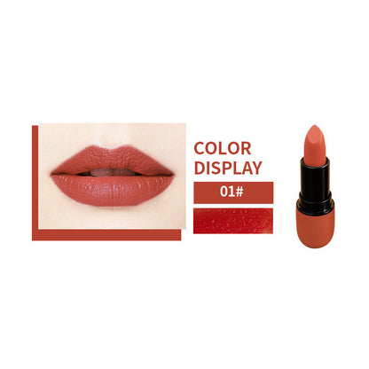 12-Color Bullet Lipstick ✨ Velvet Matte Finish 💋 Transfer-Resistant & Creamy