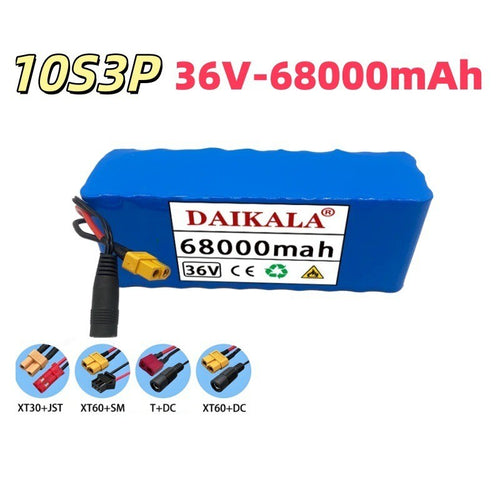 36V 38Ah 10S3P Li-ion Battery Pack High Power BMS for Electric Scooter E-Bike
