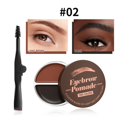 2-Tone 3D Brow Gel Eyebrow Mascara Natural Gradient Waterproof Smudge-Proof