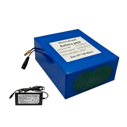 36V 50Ah 10S8P Li-ion Battery Pack with BMS for High-Power E-Bike E-Scooter