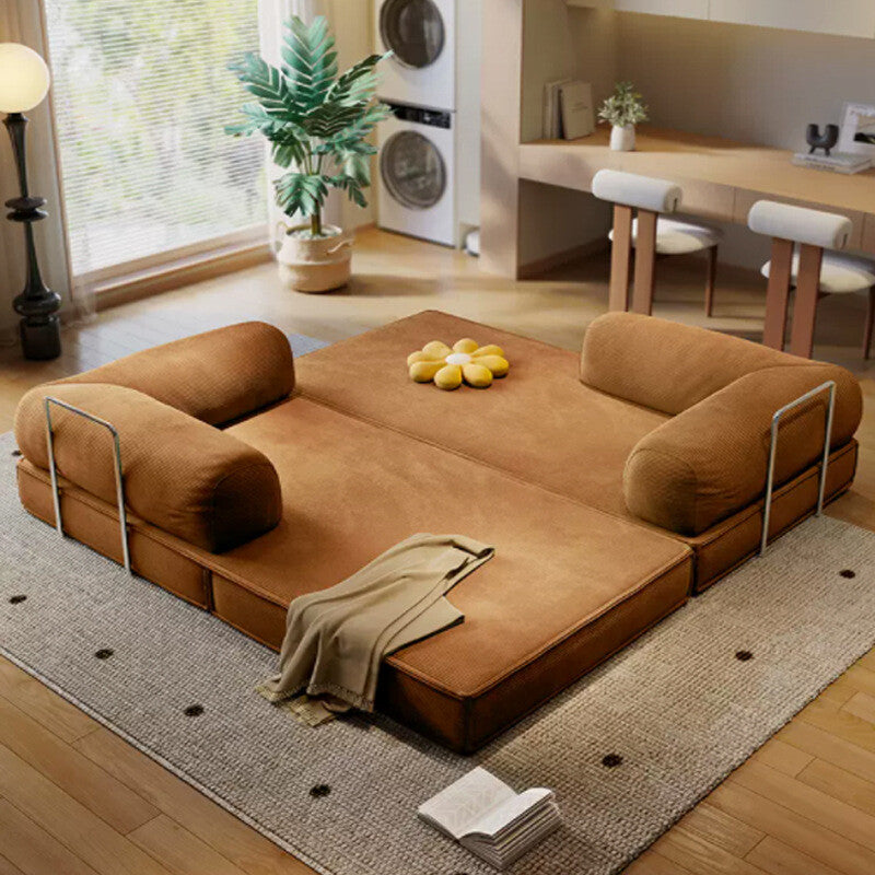 Floor Couch Compression Convertible Floor Sofa Beds with 2 Pillows 200*100*75