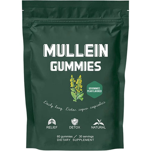 Mullein Gummies 60 Count for Lung Support and Respiratory Health