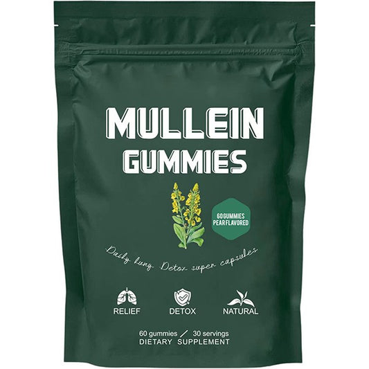 Mullein Gummies 60 Count for Lung Support and Respiratory Health