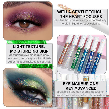 Long-lasting Shiny Glitter Liquid Eyeliner With 18 Colours Sequined eyeliner