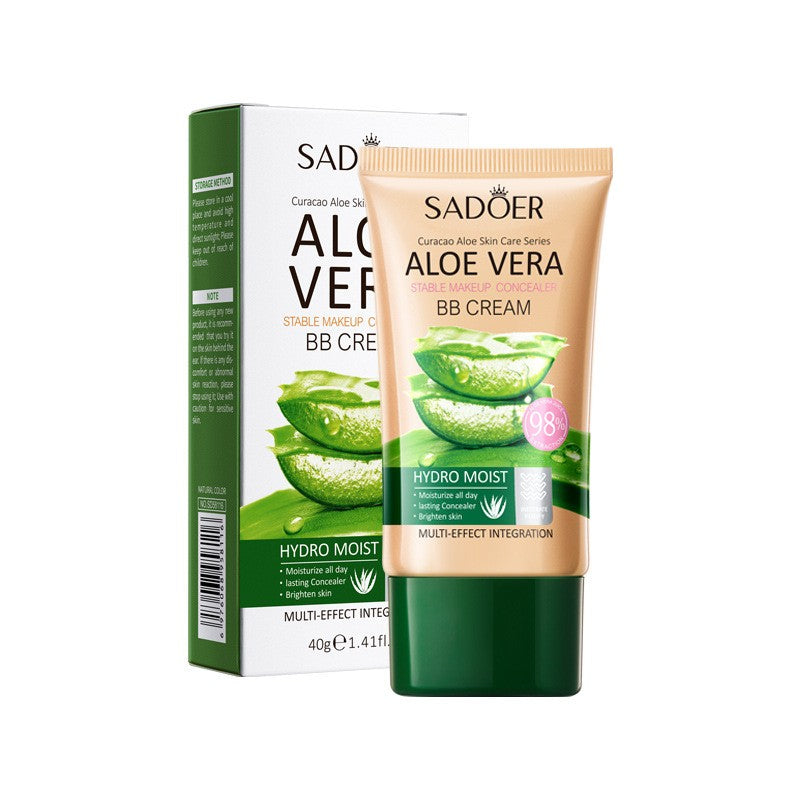 Aloe Vera BB Cream Tinted Moisturizer - Long Lasting Color Correcting Makeup