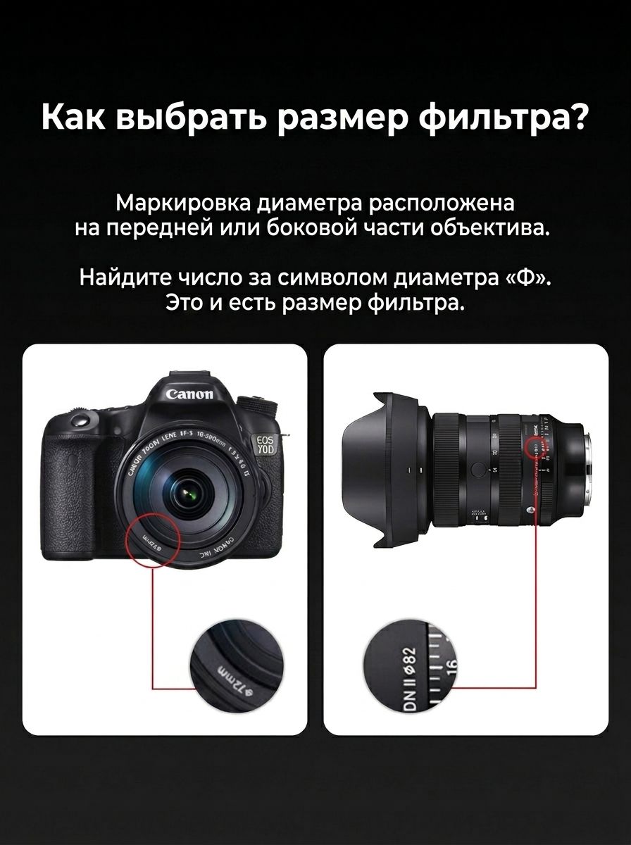 CPL-фильтр 40.5-52 мм, сверхтонкий из оптического стекла, многослойное просветление, для объективов фотоаппаратов
