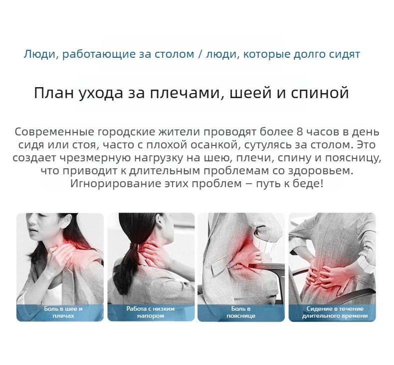Универсальный массажер-подушка для шеи и плеч с подогревом, для спины и поясницы, автоматический, домашний