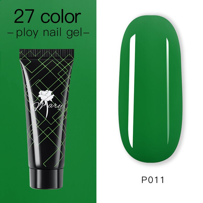 Гель для наращивания ногтей Rosemary Beauty полигель цветной для моделирования, 15 г