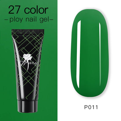 Гель для наращивания ногтей Rosemary Beauty полигель цветной для моделирования, 15 г