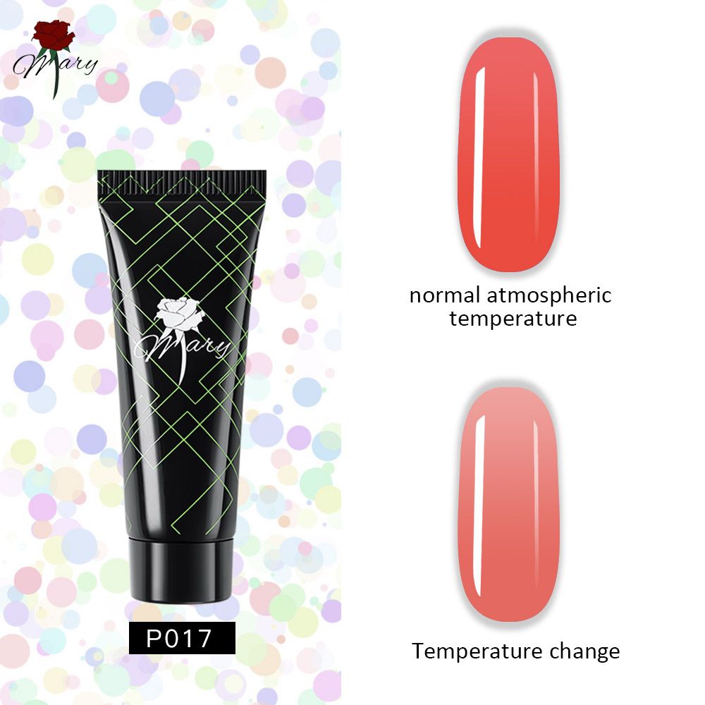 Гель для наращивания ногтей Rosemary Beauty полигель цветной для моделирования, 15 г
