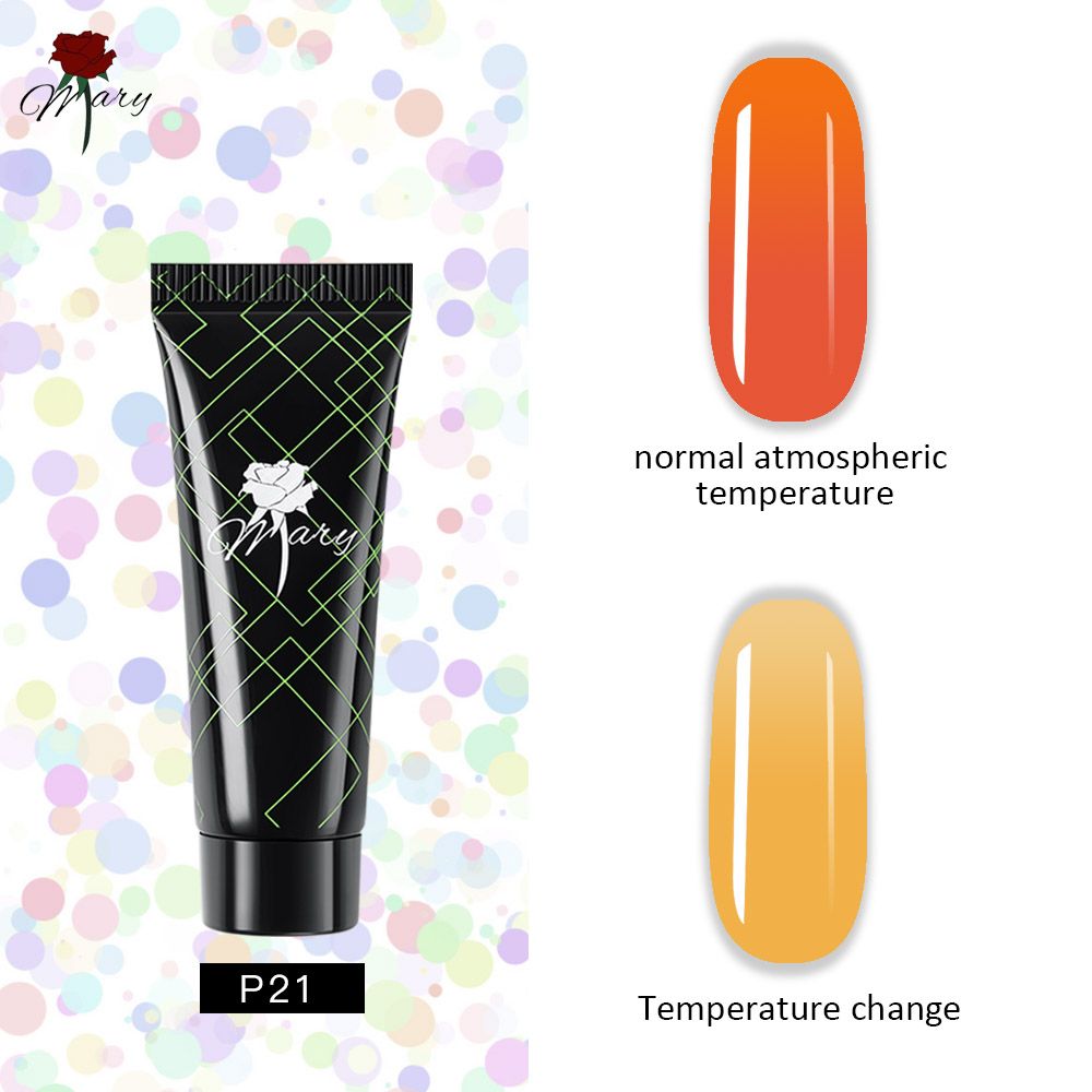 Гель для наращивания ногтей Rosemary Beauty полигель цветной для моделирования, 15 г