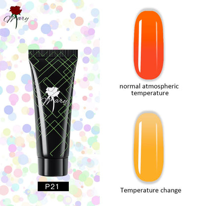 Гель для наращивания ногтей Rosemary Beauty полигель цветной для моделирования, 15 г