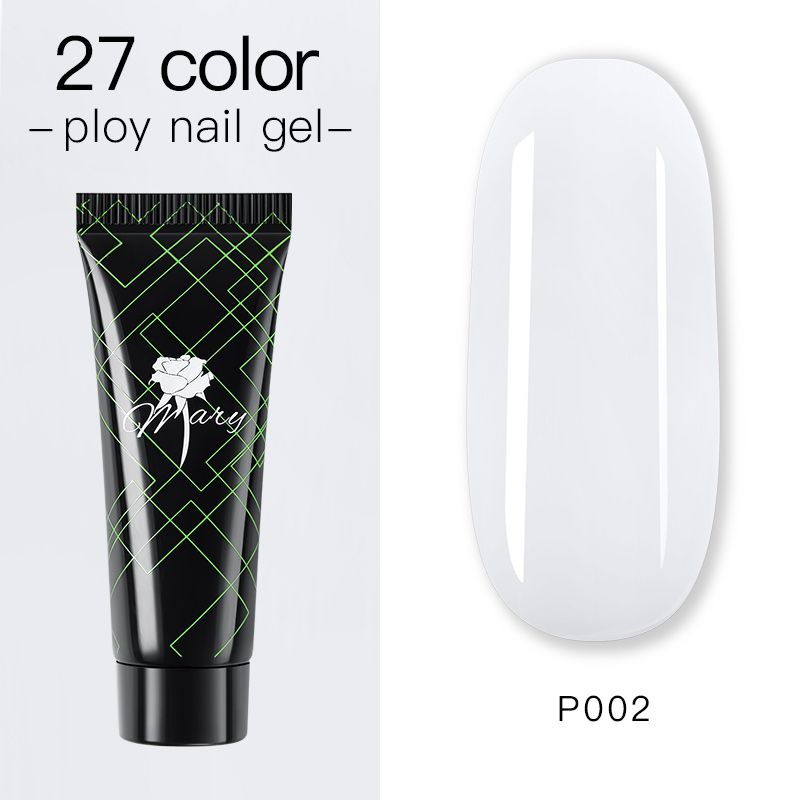 Гель для наращивания ногтей Rosemary Beauty полигель цветной для моделирования, 15 г