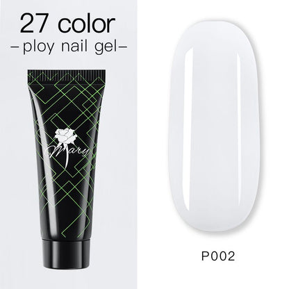 Гель для наращивания ногтей Rosemary Beauty полигель цветной для моделирования, 15 г