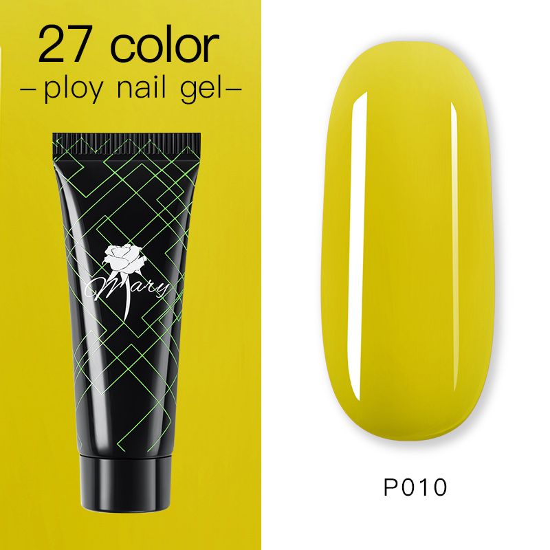 Гель для наращивания ногтей Rosemary Beauty полигель цветной для моделирования, 15 г