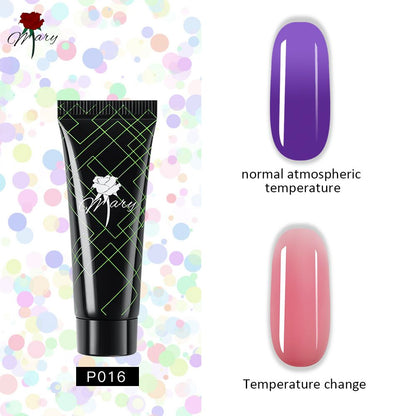 Гель для наращивания ногтей Rosemary Beauty полигель цветной для моделирования, 15 г
