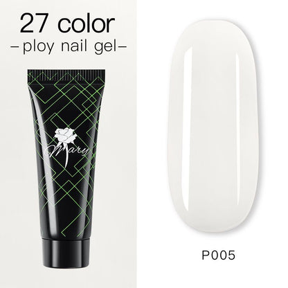 Гель для наращивания ногтей Rosemary Beauty полигель цветной для моделирования, 15 г