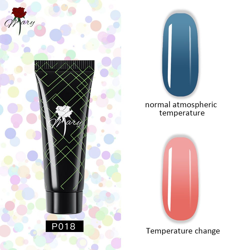 Гель для наращивания ногтей Rosemary Beauty полигель цветной для моделирования, 15 г