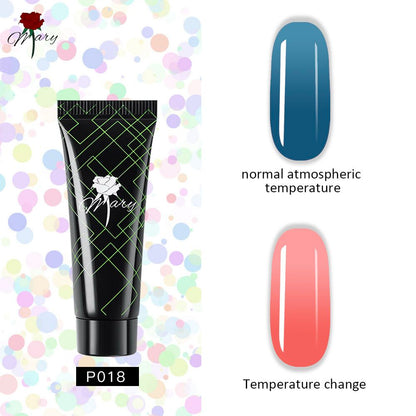 Гель для наращивания ногтей Rosemary Beauty полигель цветной для моделирования, 15 г