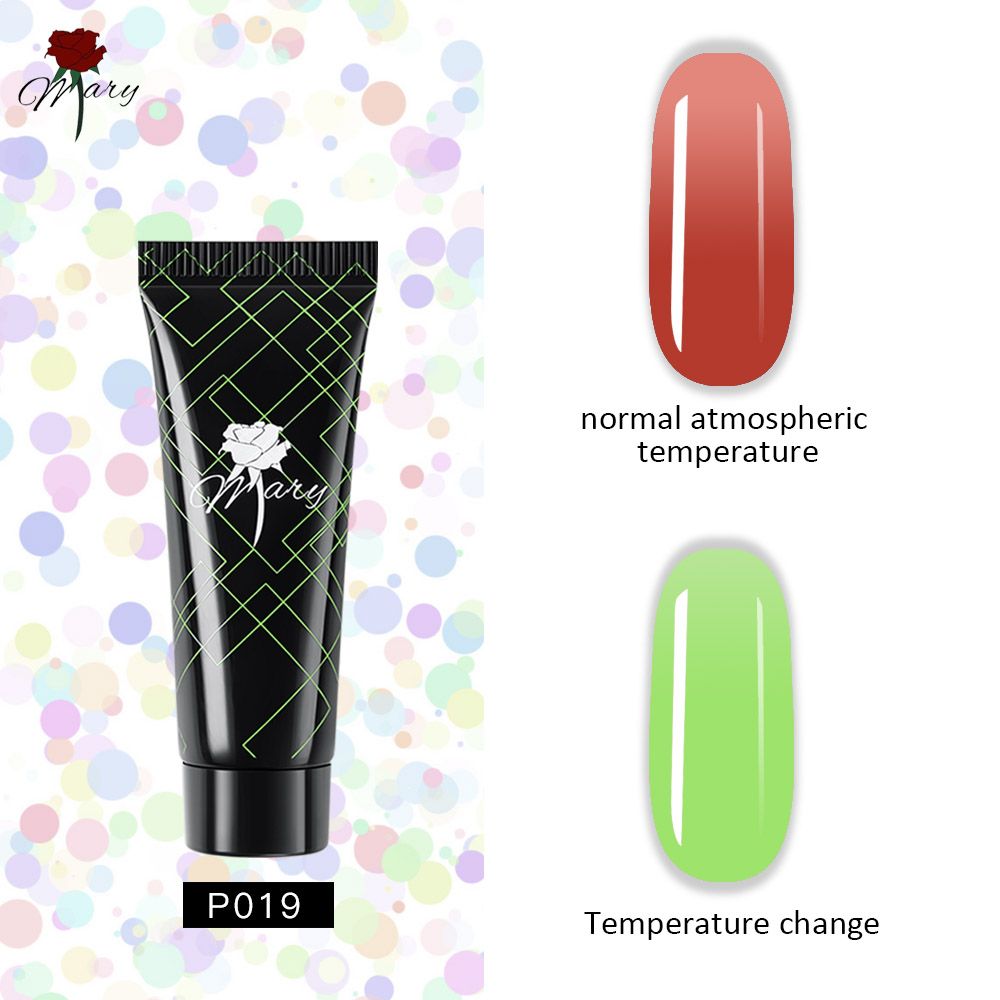 Гель для наращивания ногтей Rosemary Beauty полигель цветной для моделирования, 15 г