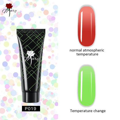 Гель для наращивания ногтей Rosemary Beauty полигель цветной для моделирования, 15 г