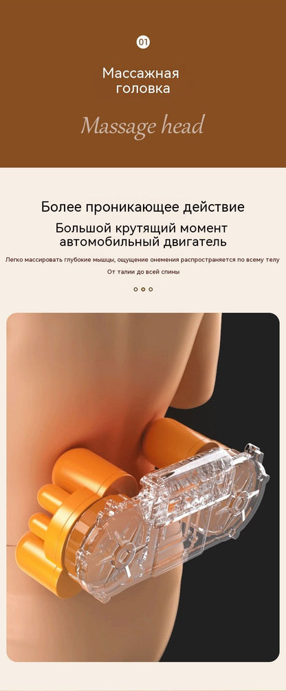 Универсальный массажер для шеи, спины и поясницы с подогревом, массажная подушка для снятия усталости