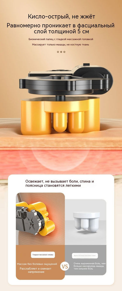 Многофункциональная массажная подушка с подогревом для шеи, спины и поясницы, домашний массажер