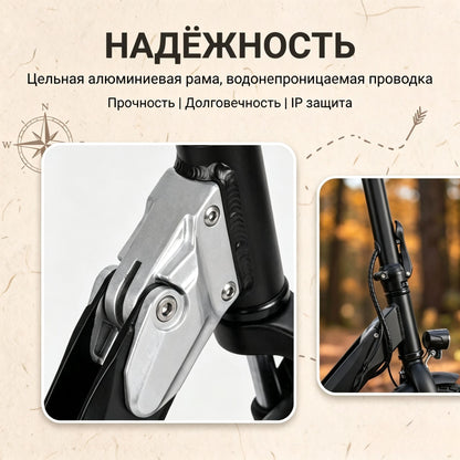 Электросамокат 800 Вт 10 дюймов складной для взрослых, запас хода до 60 км, для ежедневных поездок на работу