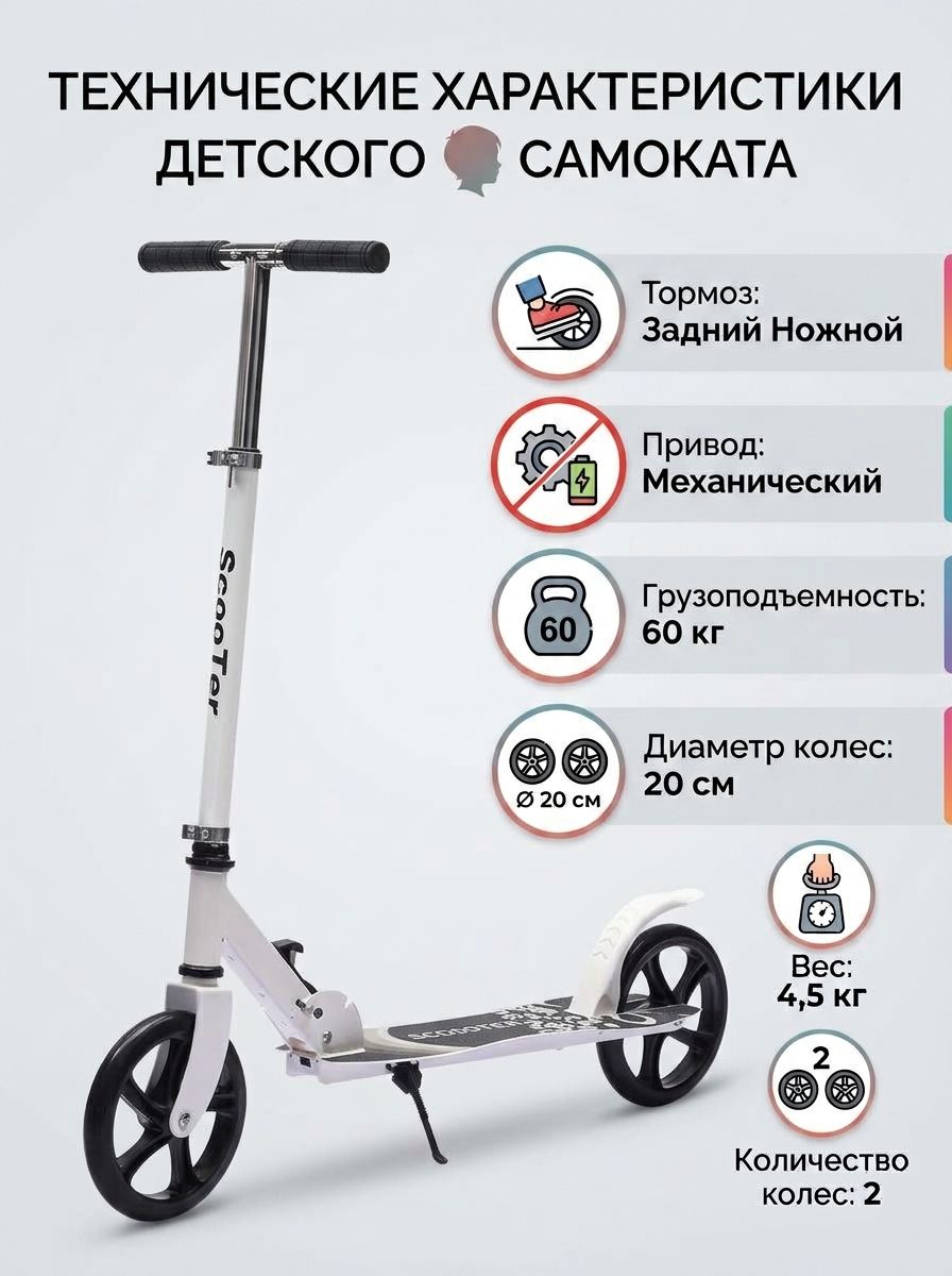 Городской складной самокат для детей, подростков и взрослых, двухколесный, для поездок по кампусу и городу