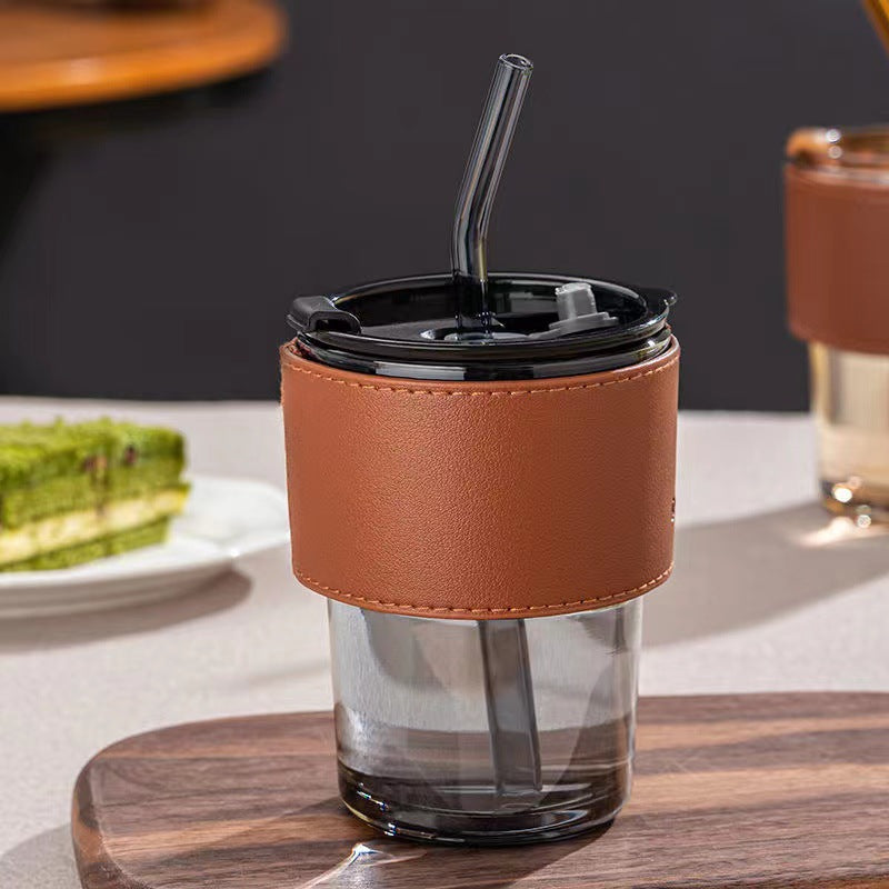 创意水杯玻璃杯夏季杯子便携咖啡杯