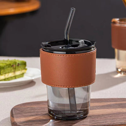 创意水杯玻璃杯夏季杯子便携咖啡杯