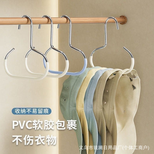 帽子收纳家用衣柜内挂钩鸭舌棒球帽吊带围巾挂钩