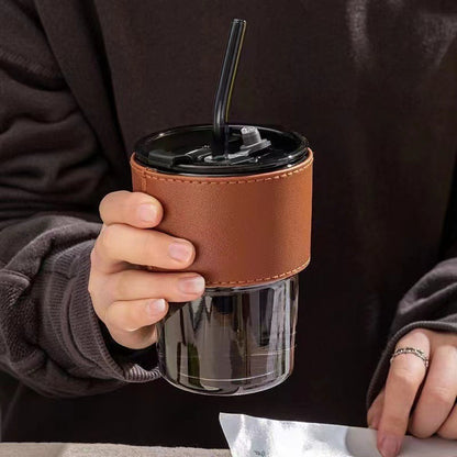 创意水杯玻璃杯夏季杯子便携咖啡杯
