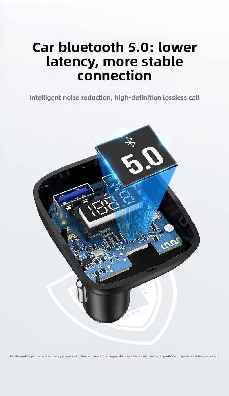 s12 Cigarette Lighter Bluetooth Car MP3 Player FM Transmitter USB Flash Drive US
