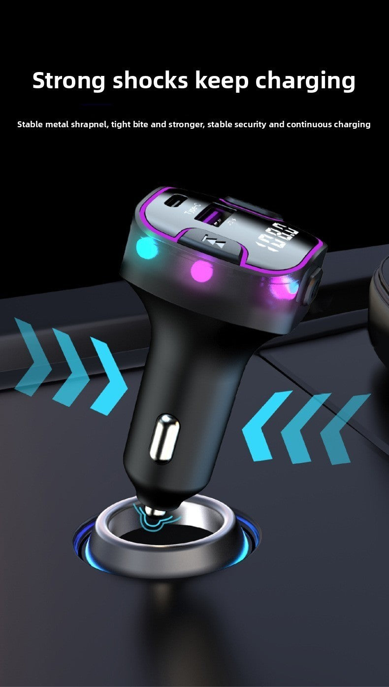 Car Bluetooth FM Transmitter MP3 Player with USB Wireless Charging