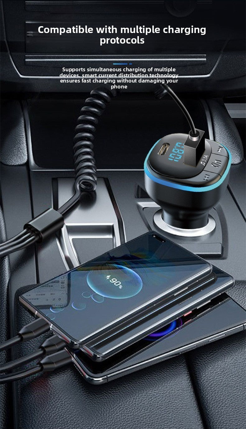 Car Bluetooth Charger MP3 Player FM Transmitter Dual USB Adapter