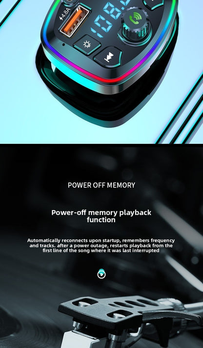 Bluetooth FM Transmitter Car Kit MP3 Player Handsfree PD Fast Charger USB Drive