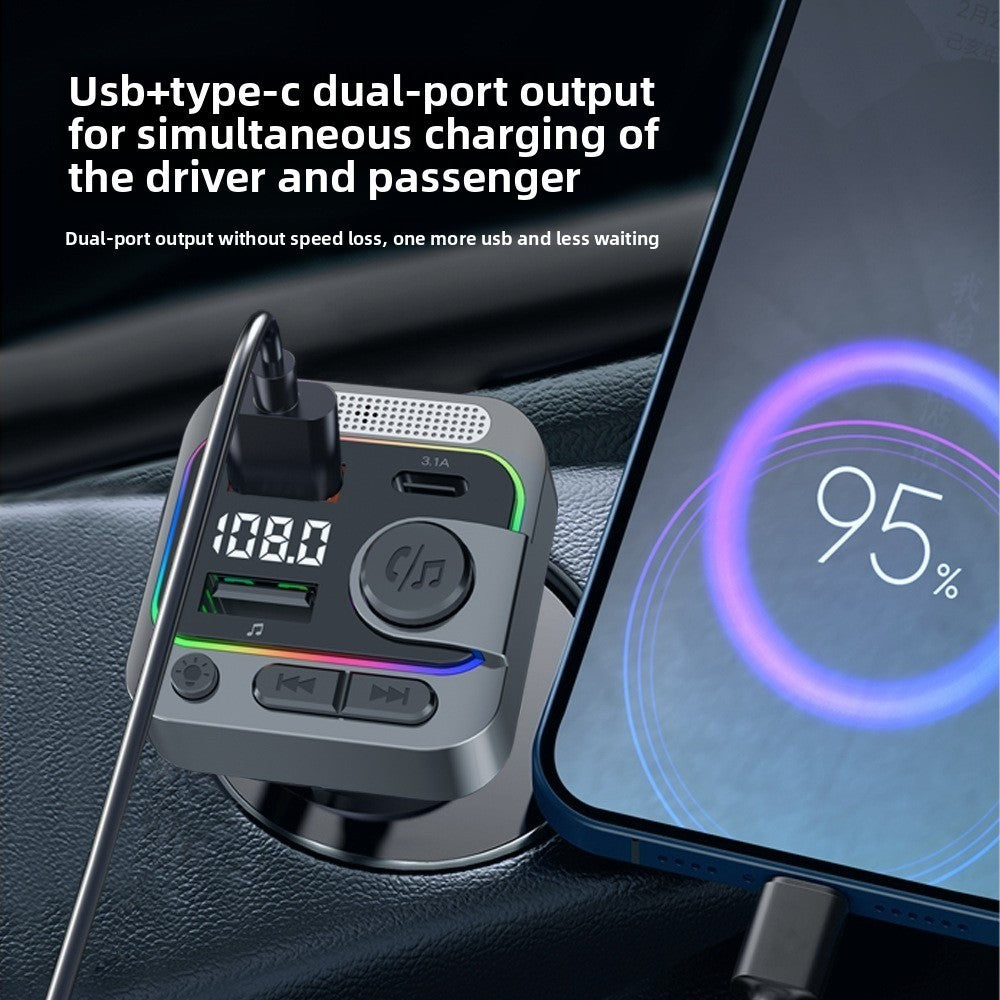 Wireless Bluetooth Karaoke Microphone Car MP3 Player FM Transmitter Charger