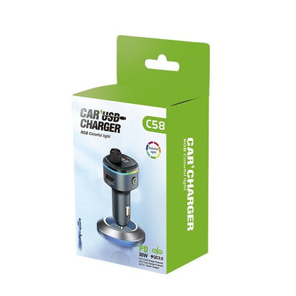 Fast Charging Bluetooth Car FM Transmitter MP3 Player Dual USB Port