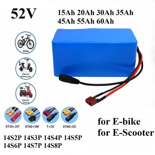52V 45Ah 14S6P High-Power Rechargeable Li-ion Battery Pack BMS For E-Scooter