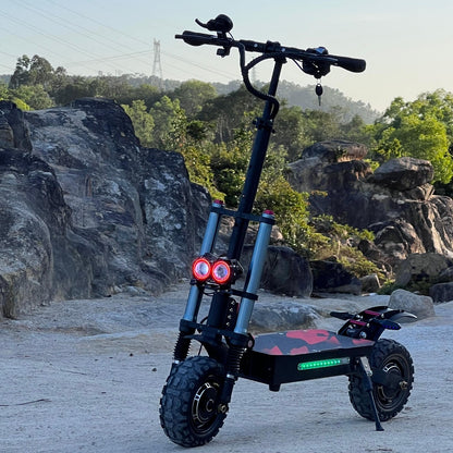 Off-road Electric Scooter Adult with Seat Dual Motor 60V 6000W 85km/h 11Inch