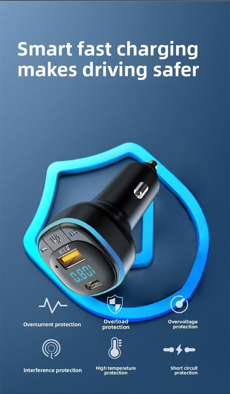 Car Bluetooth Charger MP3 Player FM Transmitter Dual USB Adapter